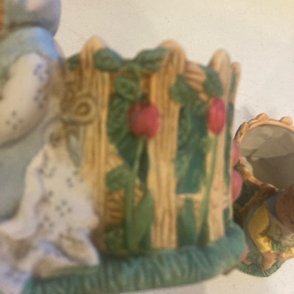 Set of 2 bunny planter, candy dish, trinket, etc… - Picture 5 of 12